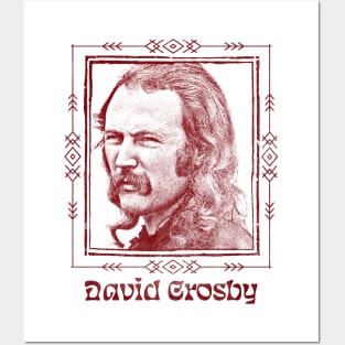 David Crosby //  Retro Faded Style Fan Design Posters and Art